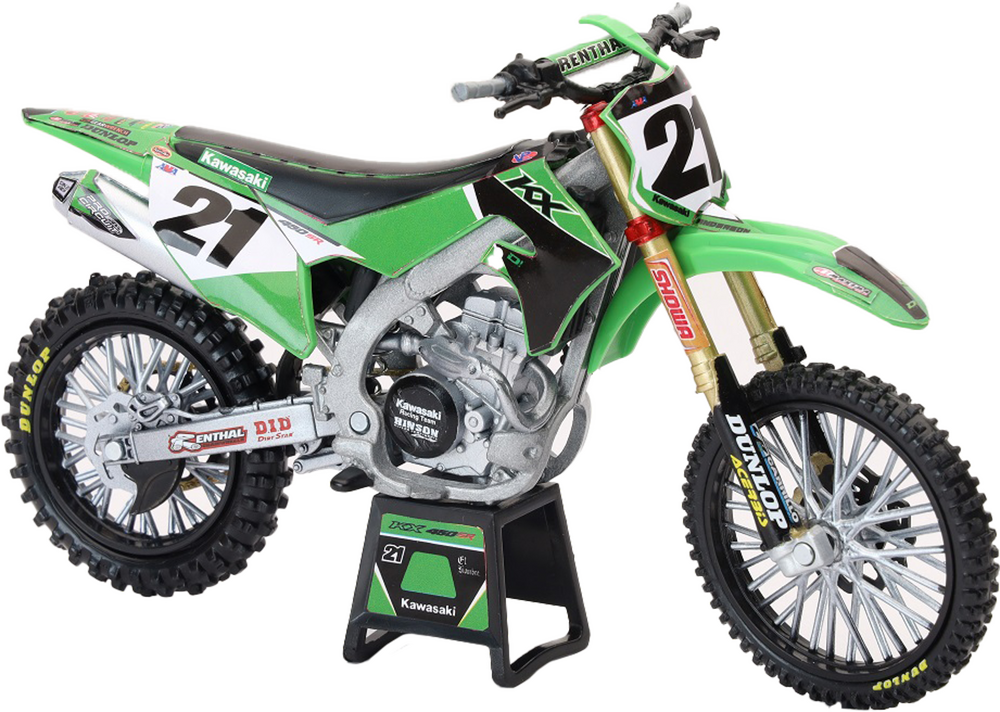 New Ray Toys 959-0171 58413 Kawasaki Factory Team Replica - SpazCycle