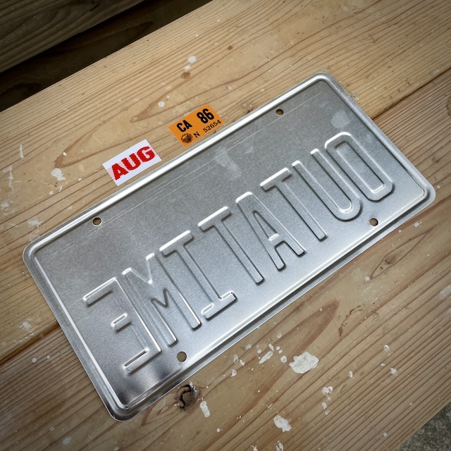 BACK TO THE FUTURE” デロリアン ライセンスプレート | SPARTAN-EX