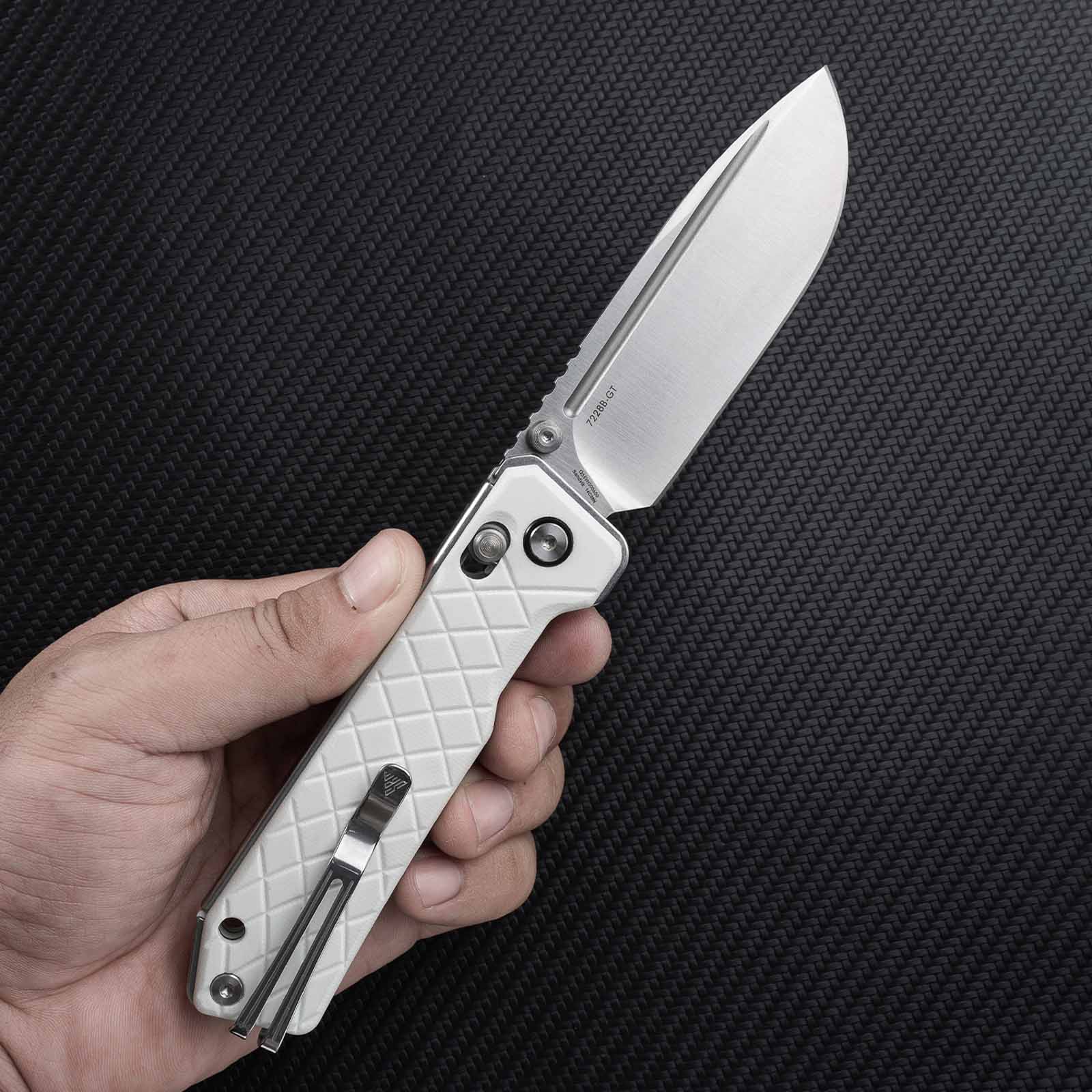 SRM Tactical pocket knife Rubik 7228B-GT - EDC knife with G10 handle