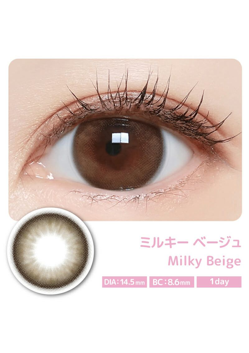 マジェットリラックス ミルキーベージュ 14.5mm | カラコンメーカー Sweet