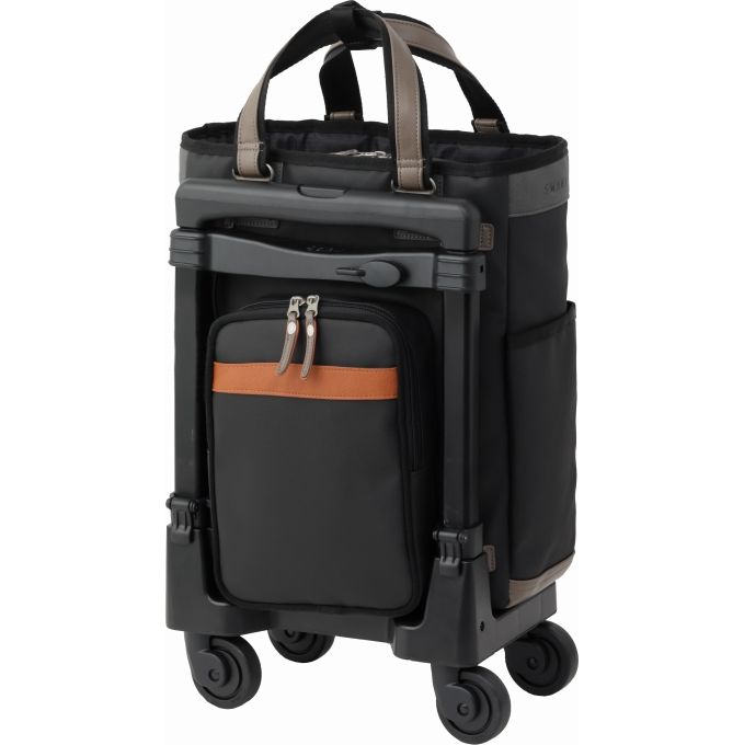 D-650 SWANY×MOUSTACHE(L21)ブラック＜T2キャスター・4輪ストッパー付