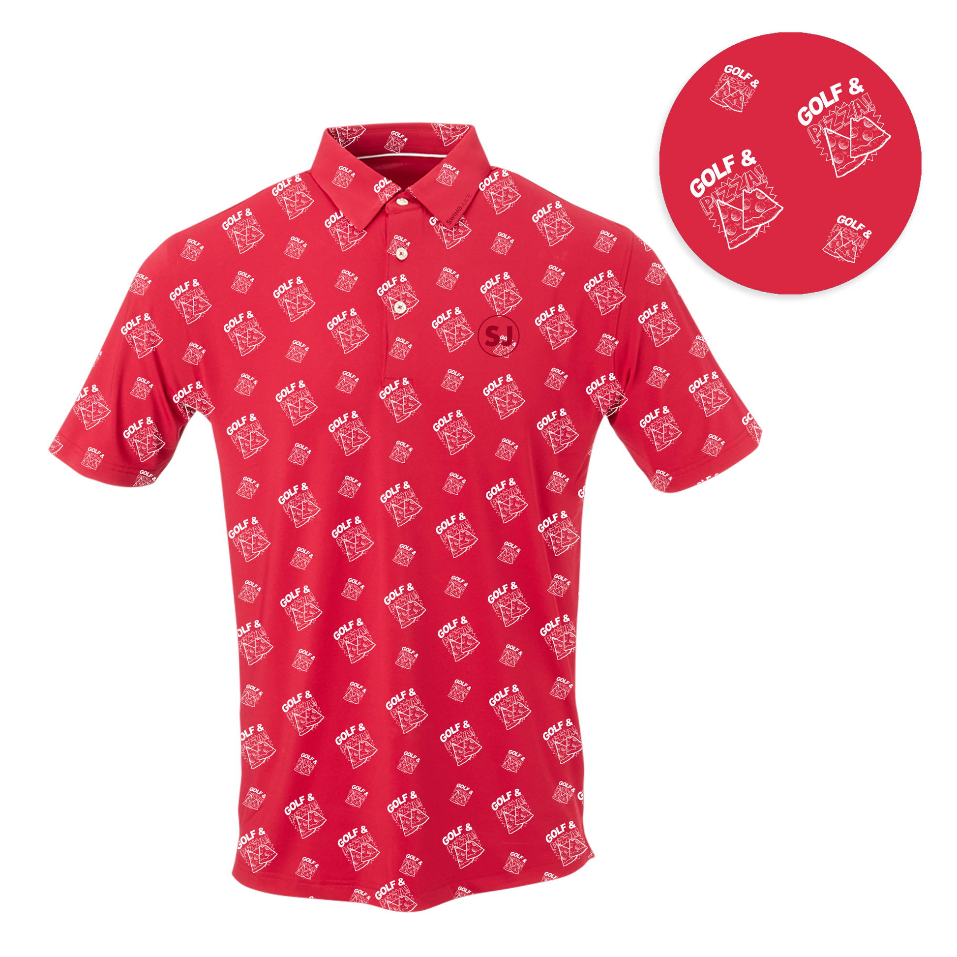 Golf & Pizza Men's Polo - Final Sale – SwingJuice LLC