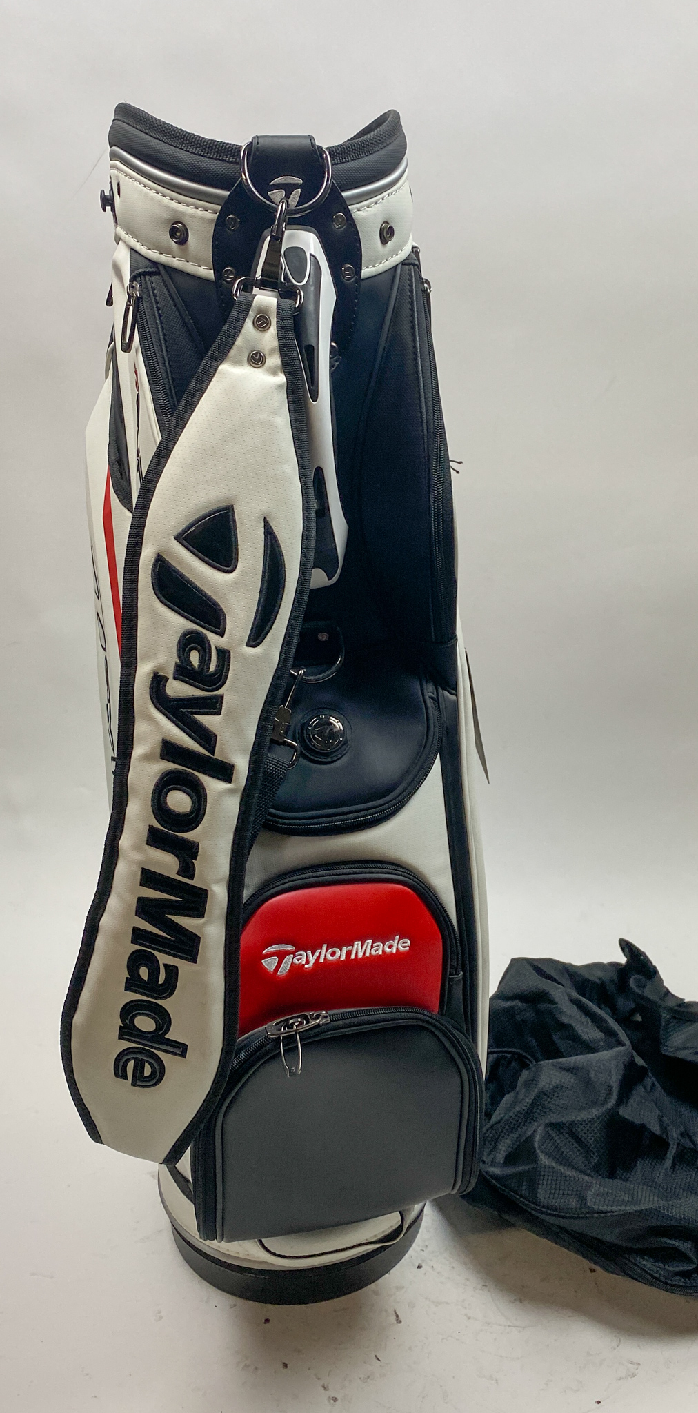 Used TaylorMade R9 Cart Demo Golf Bag White/Red/Black Ships Free