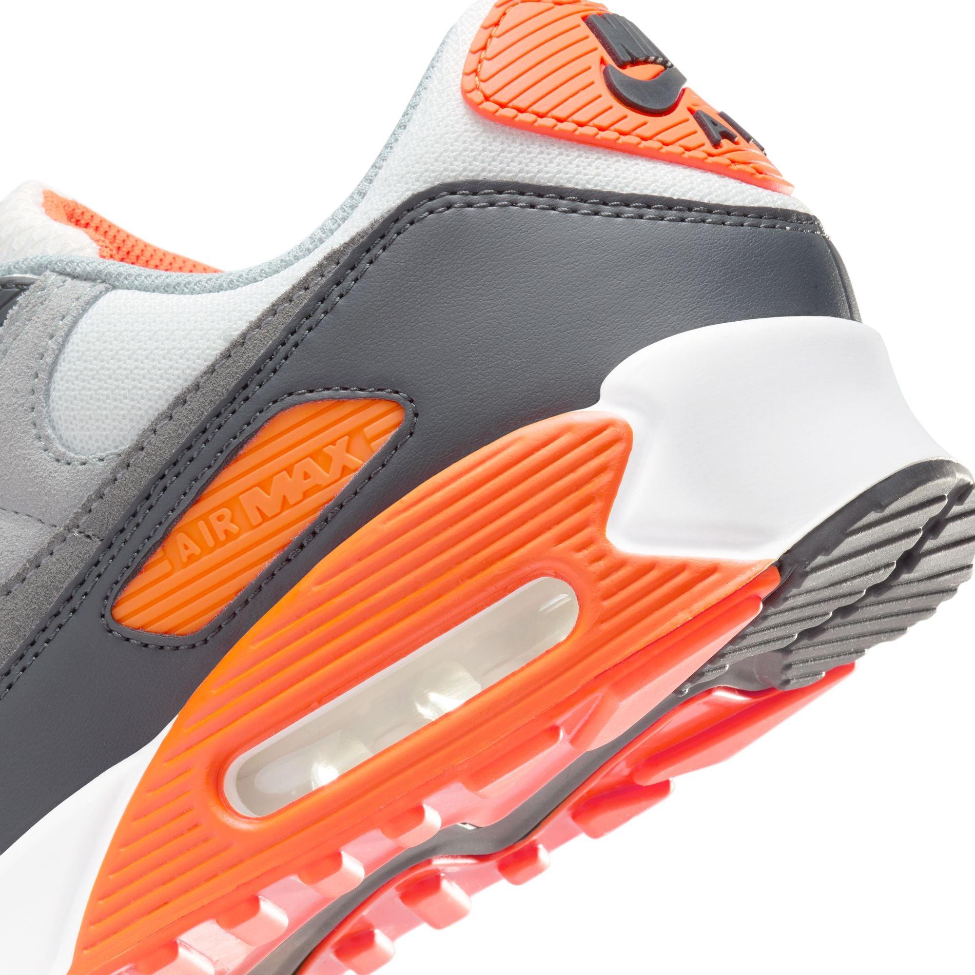 Nike Air Max 90 - Summit White/Smoke Grey-Safety Orange DM0029-108