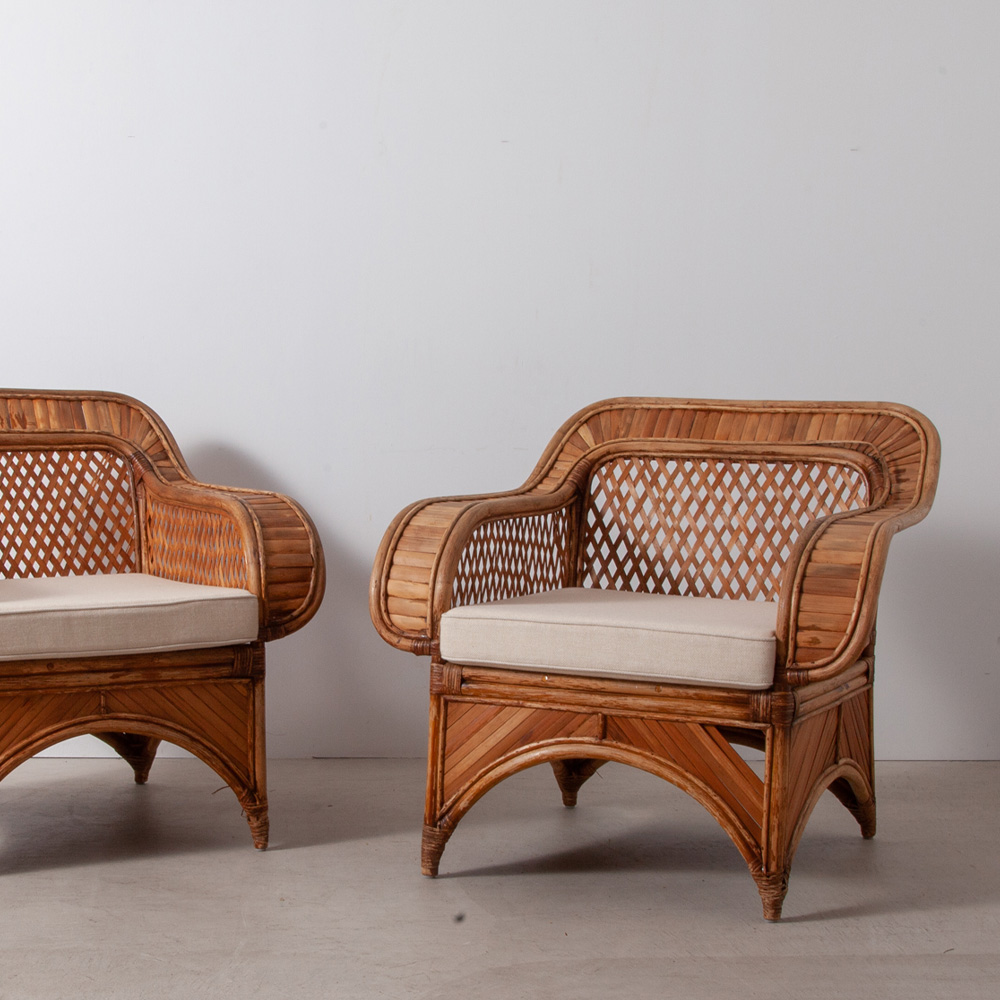 stoop | Vintage 1P Sofa in Bamboo