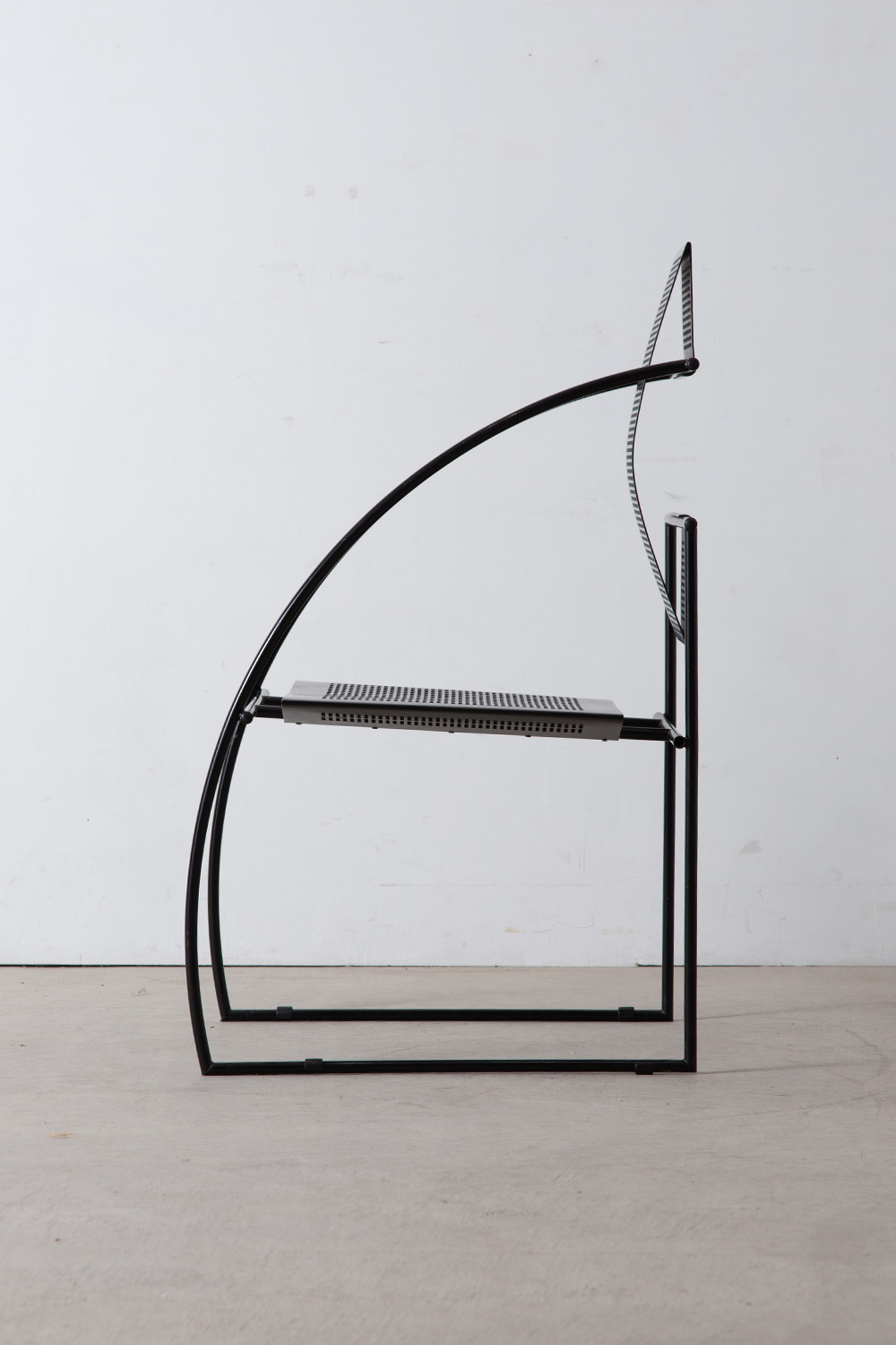 stoop | “QUINTA” Chair by Mario Botta for Alias in Steel