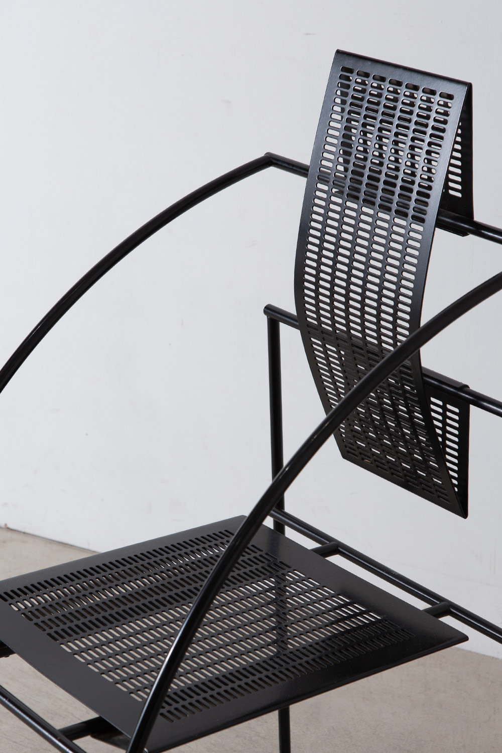 stoop | “QUINTA” Chair by Mario Botta for Alias in Steel