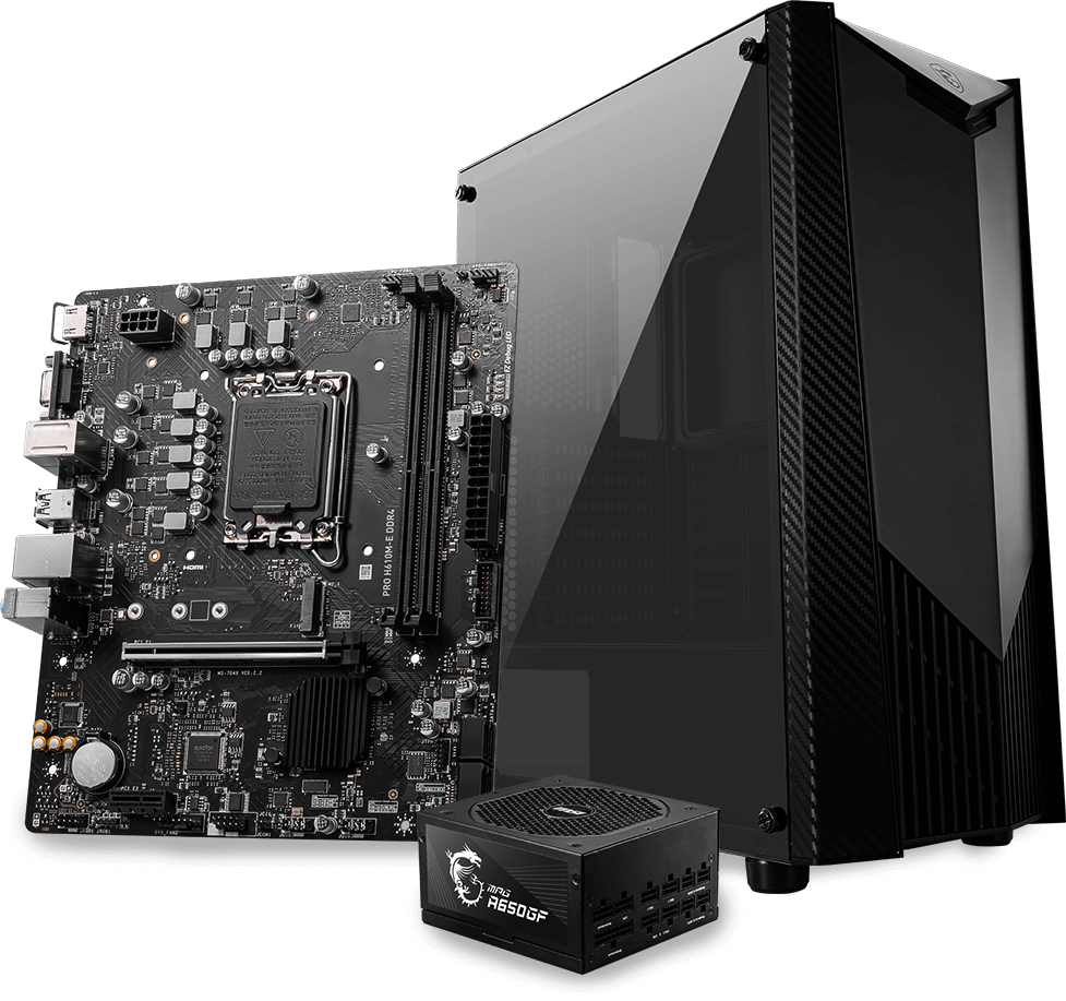 PRO H610M-E DDR4 Motherboard M-ATX - Intel 12th Gen Processors