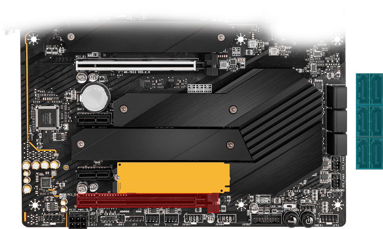 MSI MPG B550 UNIFY-X AMD AM4 DDR4 CF M.2 USB 3.2 Gen 2 Wi-Fi 6