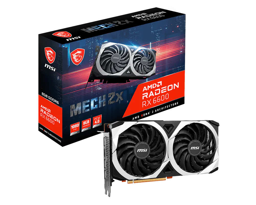 MSI Radeon RX 6600 MECH 2X 8G