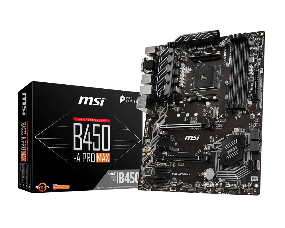 B450 A-PRO MAX AM4 ATXマザーボード