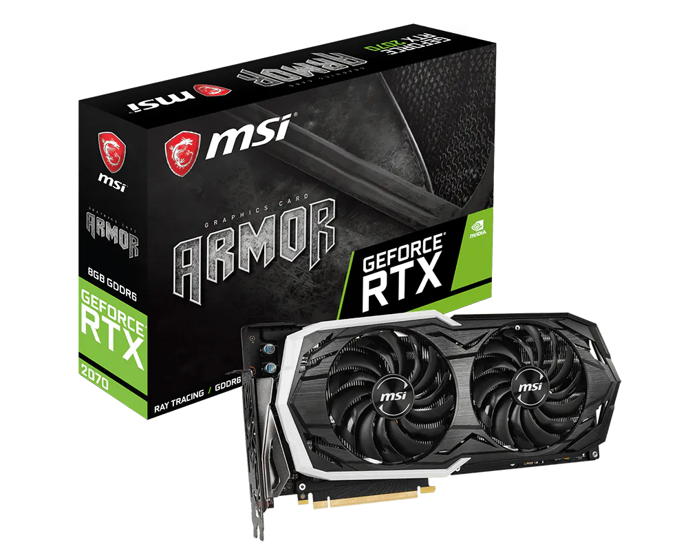 Specification GeForce RTX 2070 ARMOR 8G | MSI Global - The Leading