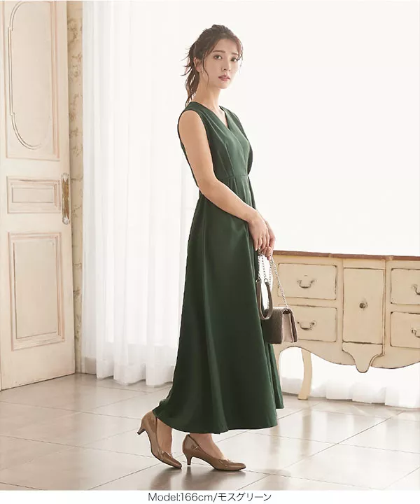 バックオープンレディタックワンピース [E2069] - レディース