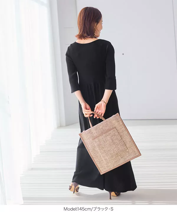 田中亜希子さんコラボ ]前後2Wayニットワンピース [E3031