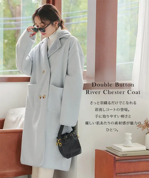 ダブルボタンリバーチェスターコート[K1364] | SALE！ - レディース