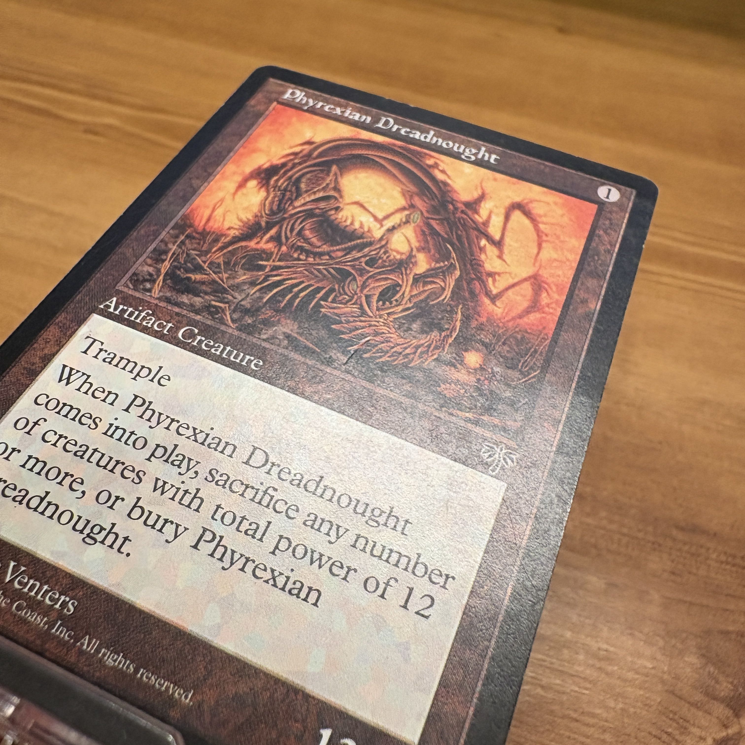 Phyrexian Dreadnought English Re-recorded Forbid MTG Fiend