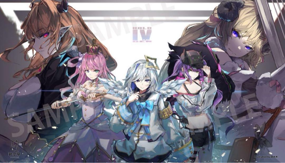 ホロライブ 4期生 ルーナ わため ココ トワ 碧空亭 プレイマットの通販