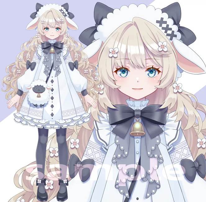 パーツ分け済みPSD】羊ちゃん【限定1点】 - あさ - nizima by Live2D