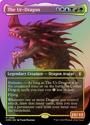 The Ur-Dragon [Borderless Foil] #689 Prices | Magic Commander