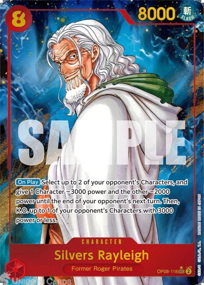 Silvers Rayleigh [Alternate Art] OP08-118 Prices | One Piece Two