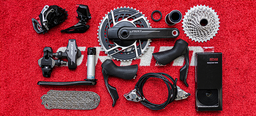 Sram Red eTap AXS E1 2X HRD グループセット, 銀 | Bikeinn