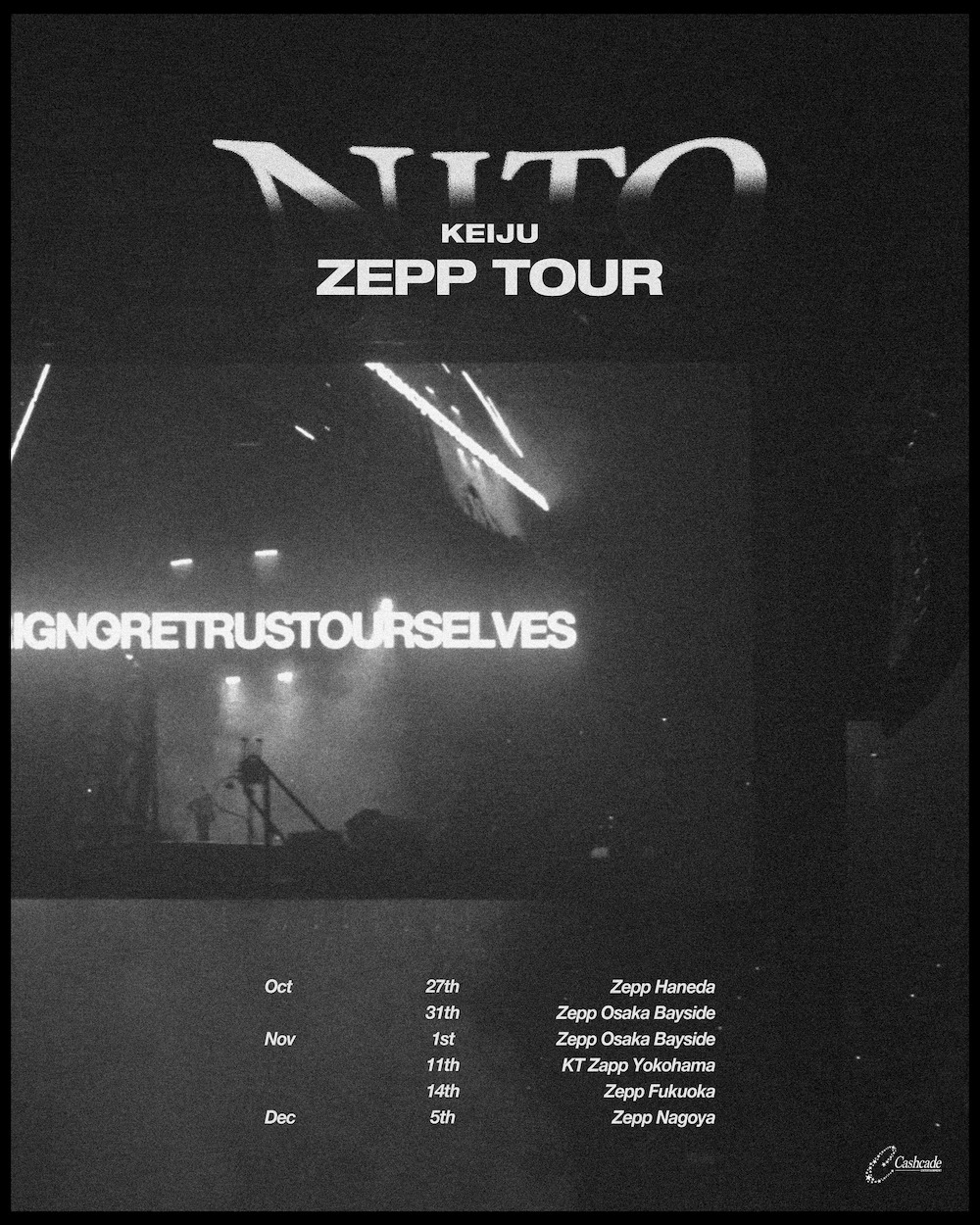 KEIJU、全国5都市・全6公演からなる『N.I.T.O. ZEPP TOUR』開催決定