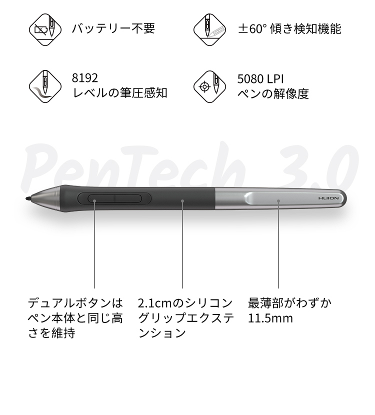 Huion Inspiroy 2 L H1061Pは 大型ペンタブレットです。 | HUION公式
