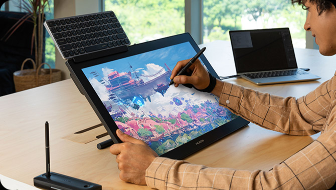 Huion Kamvas Pro 24 4K (Gen 3) プロ向け液晶ペンタブレット