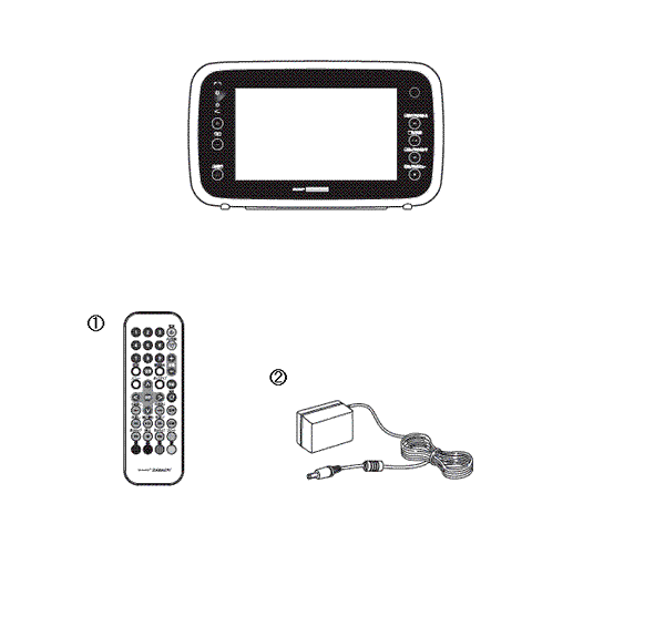 BR-J921 ポータブル防水ブルーレイディスクプレーヤー アフターパーツ