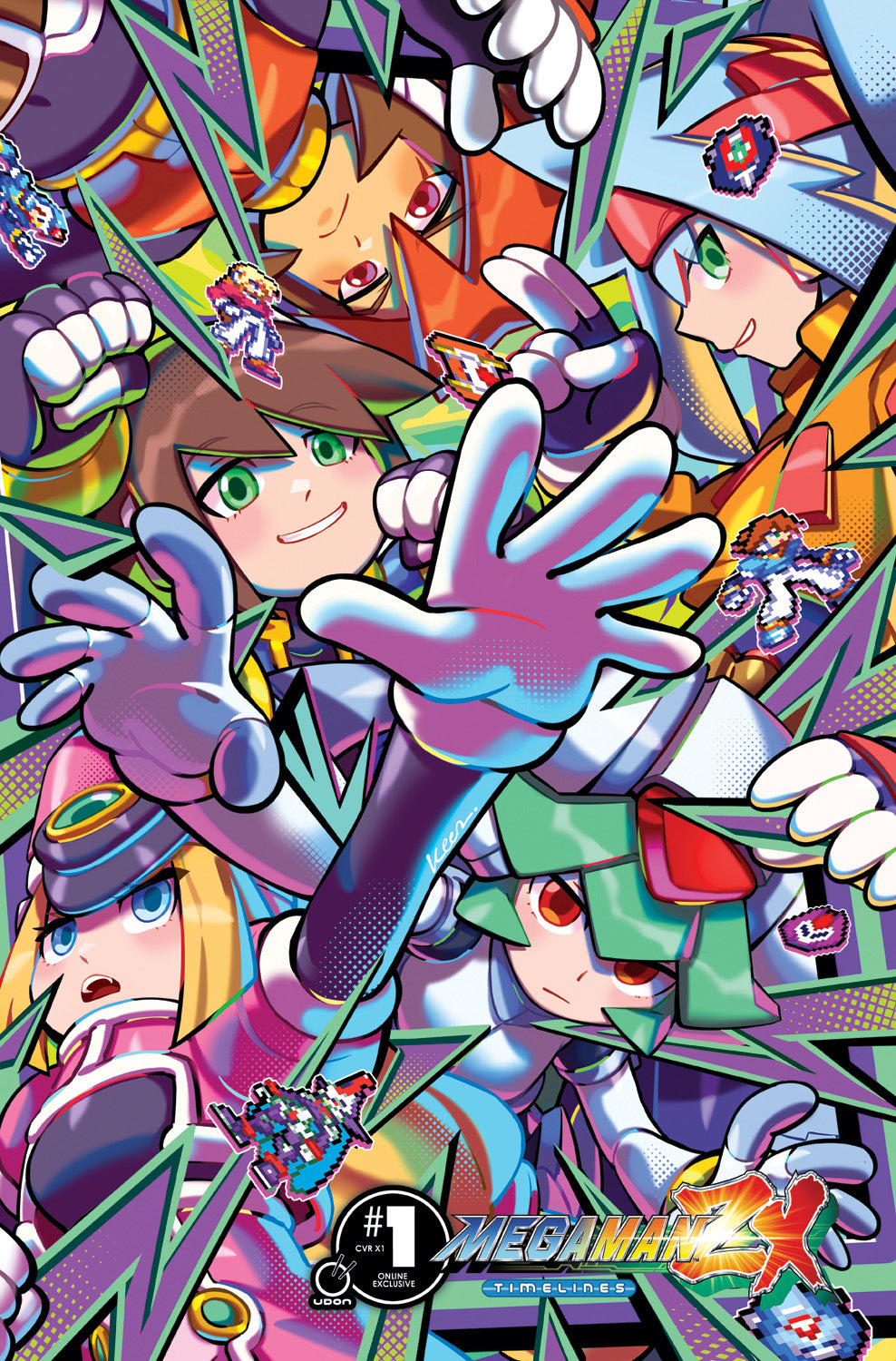 Mega Man ZX Timelines #1 CVR X1 - Keenbiscuit ZX Girls – UDON