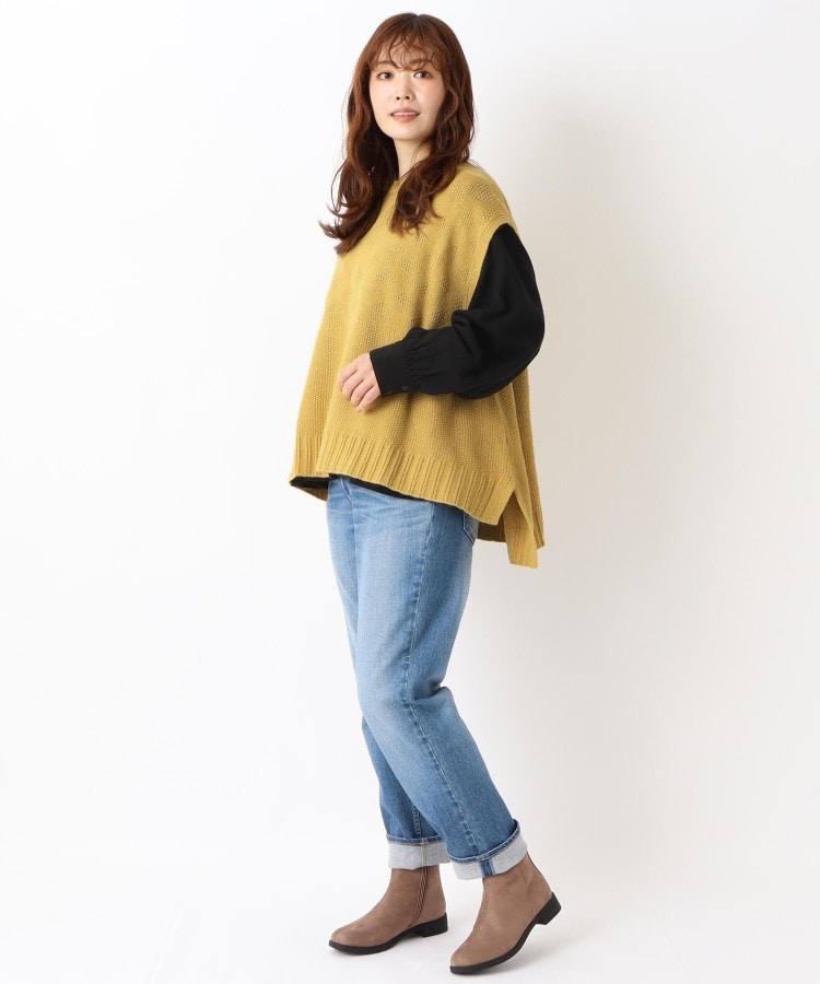 ◇柄切替えニットベスト（ベスト） | one'sterrace（ワンズテラス