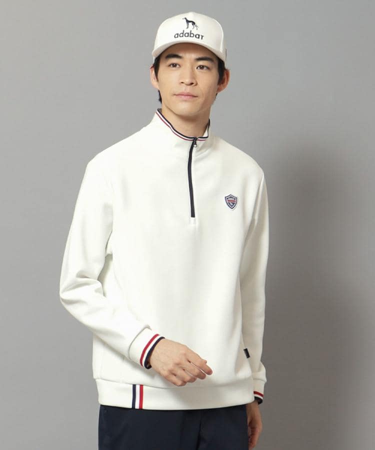 新レーベル ADABAT NAVY】せとはるコラボ ハーフジッププルオーバー