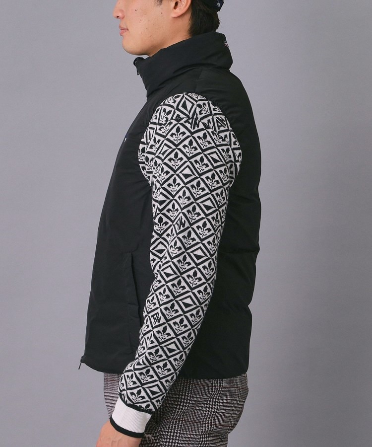 新レーベル ADABAT NAVY】【撥水】ジェットブラックダウンベスト