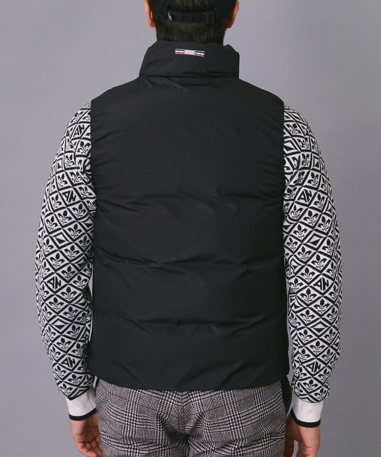 新レーベル ADABAT NAVY】【撥水】ジェットブラックダウンベスト