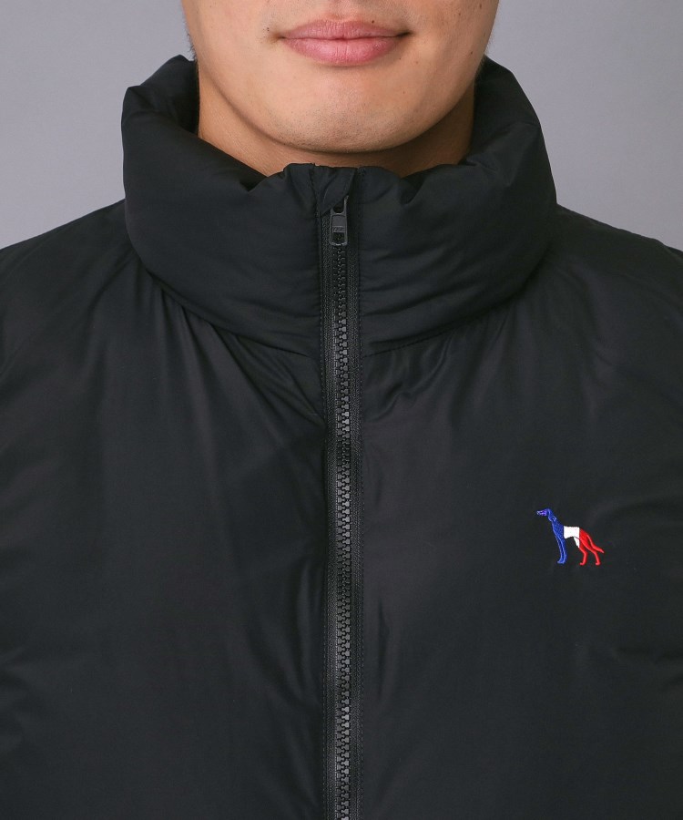 新レーベル ADABAT NAVY】【撥水】ジェットブラックダウンベスト