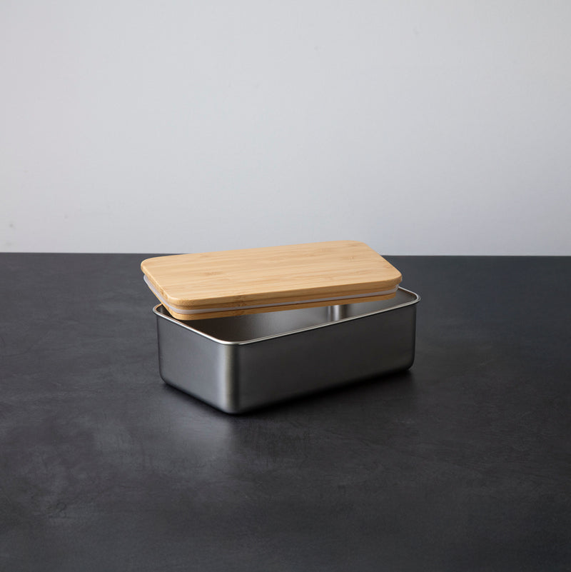 ののじ ステンレスランチボックス レクタングル シルバー NLR0950-SB