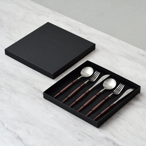 Cutipol(クチポール) ゴア ブラウン×ゴールド テーブル6本ギフトセット