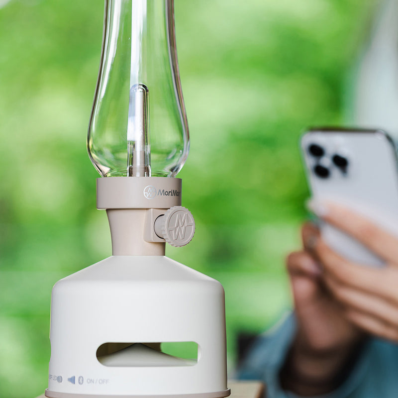 MoriMori(モリモリ) LEDランタンスピーカーS1 BEACH HOUSE (ホワイト色