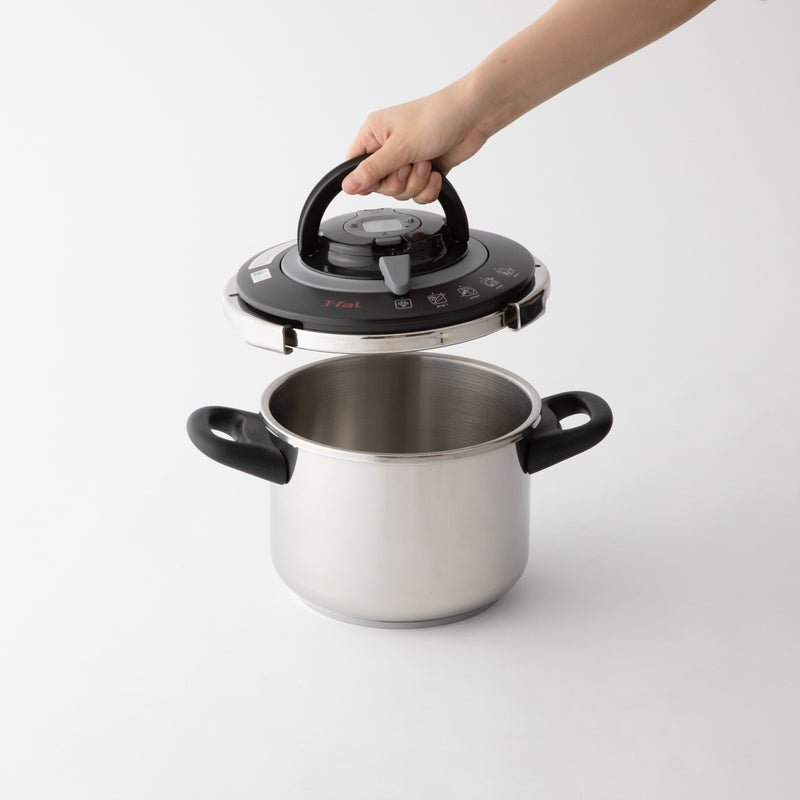 T-fal(ティファール）エクスペリエンス＋ 圧力鍋 6L シルバー P4220746