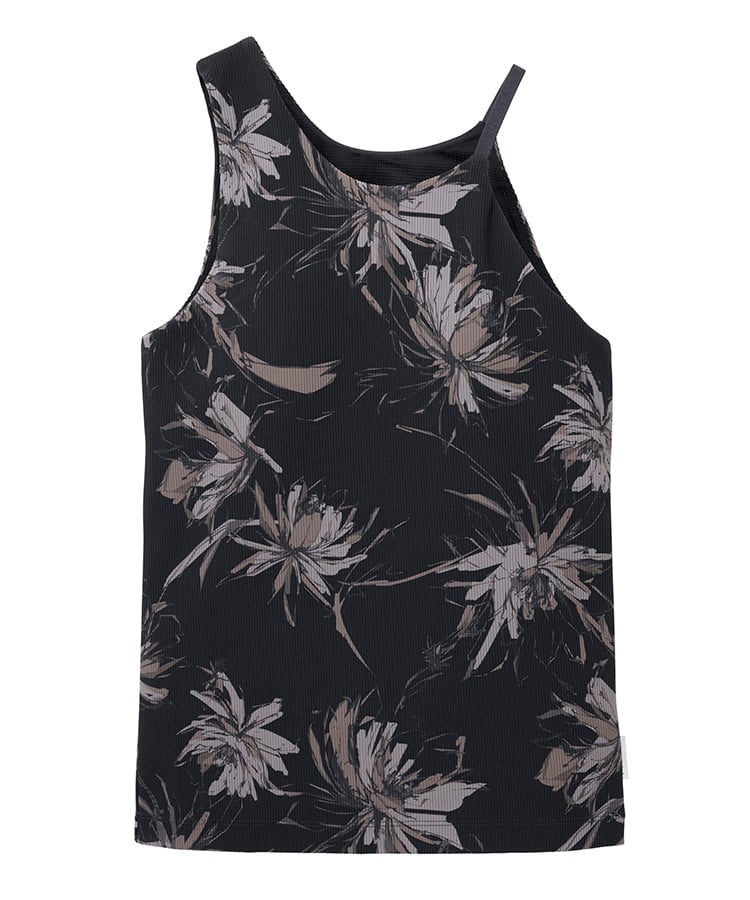 SUKALA】リブBigフラワープリントタンクトップ(XS・S・Mサイズ