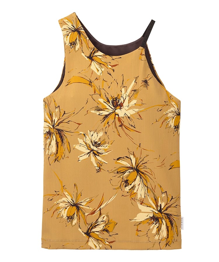 SUKALA】リブBigフラワープリントタンクトップ(XS・S・Mサイズ