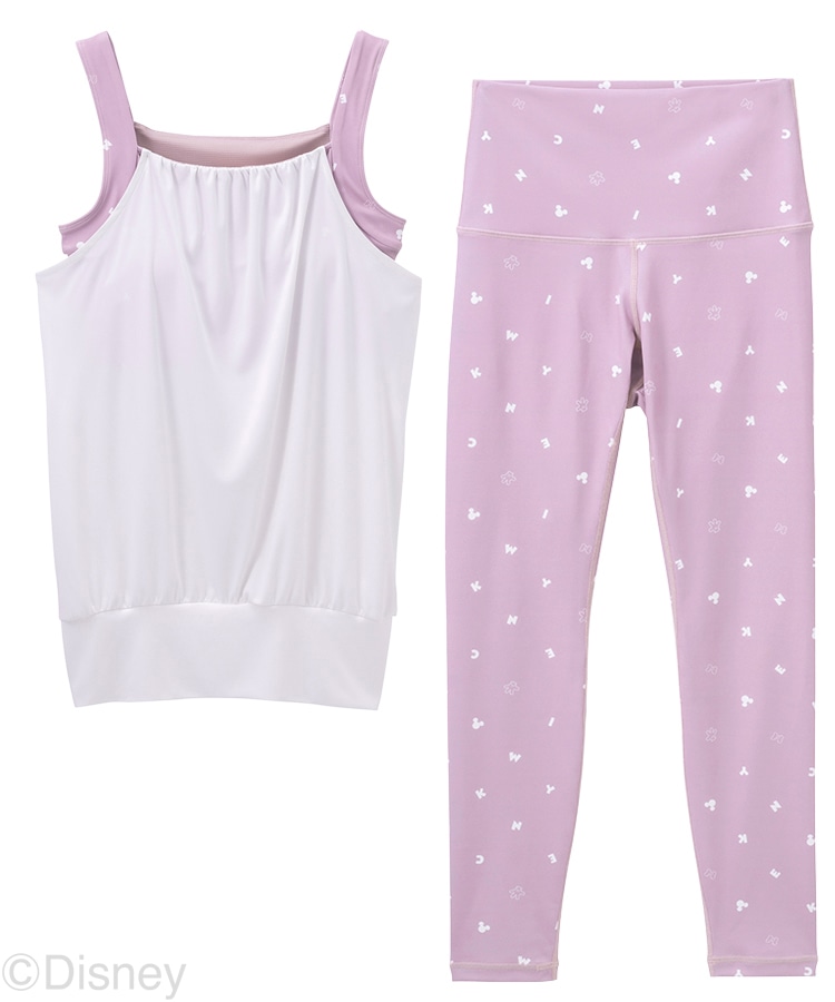 SUKALA】レイヤードタンク＆レギンスセットアップ(Sサイズ ミニー