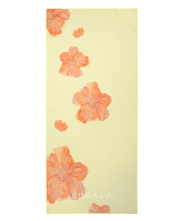 SUKALA】プリントヨギラグ(イエローフラワー): ヨガグッズLAVA公式