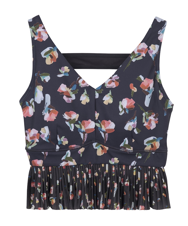 SUKALA】ローズプリントブラトップ(Lサイズ ライラック・ワイン