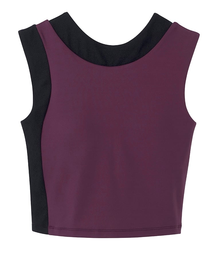 SUKALA】バイカラーショートタンクトップ(XS・S・M・Lサイズ ネイビー