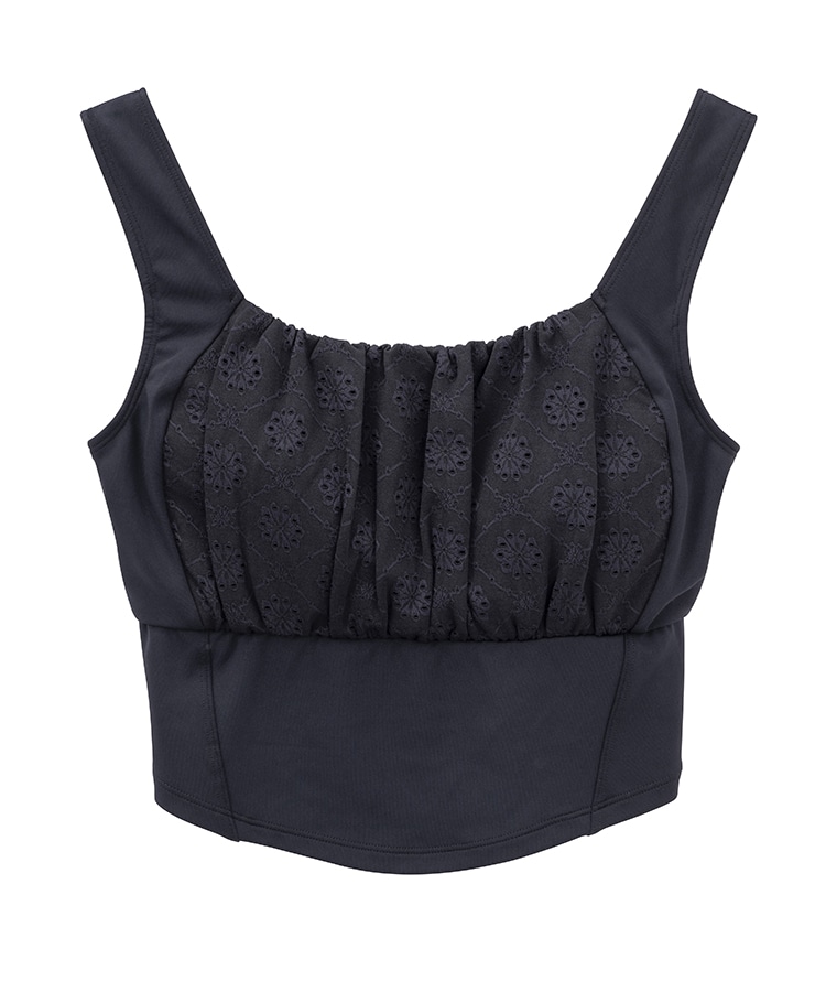 SUKALA】フラワーレースブラトップ(XS・Sサイズ ブラック・ブラウン