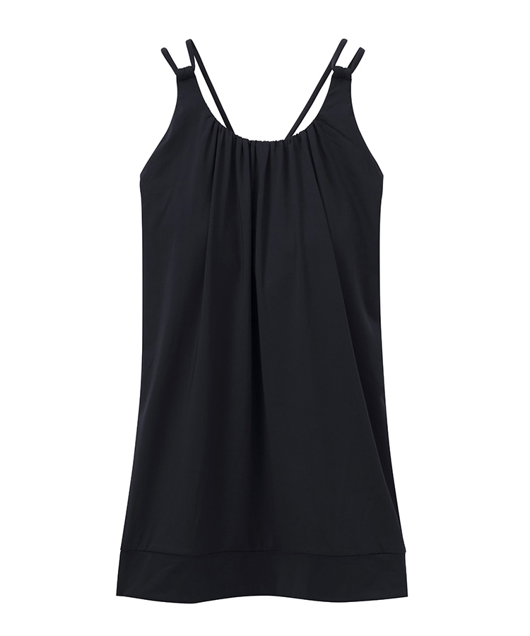 SUKALA】フロントギャザークロスキャミソール(S・Lサイズ スモーク