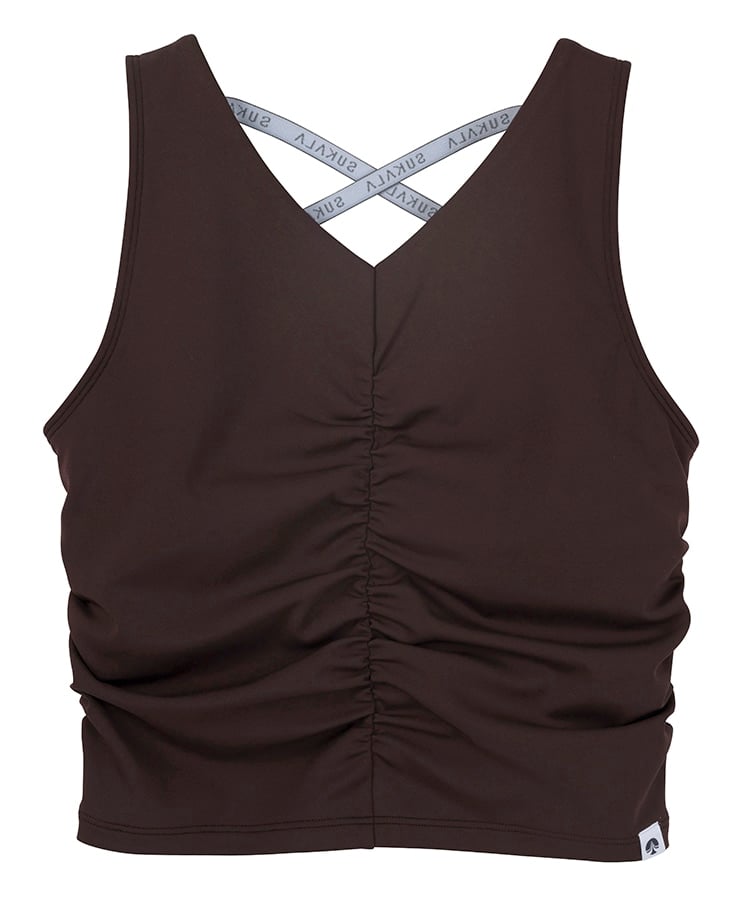 SUKALA】アメリカンスリーブギャザータンクトップ(XS・S・Lサイズ