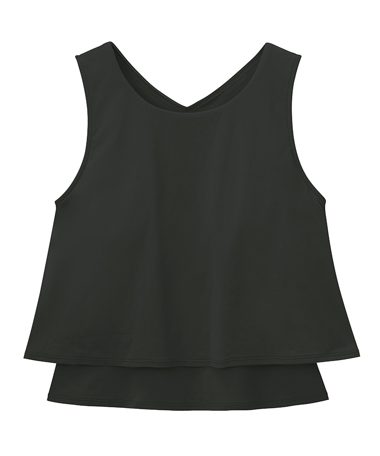 SUKALA】カップ付きフレアタンクトップ(XS・S・Lサイズ ペールイエロー