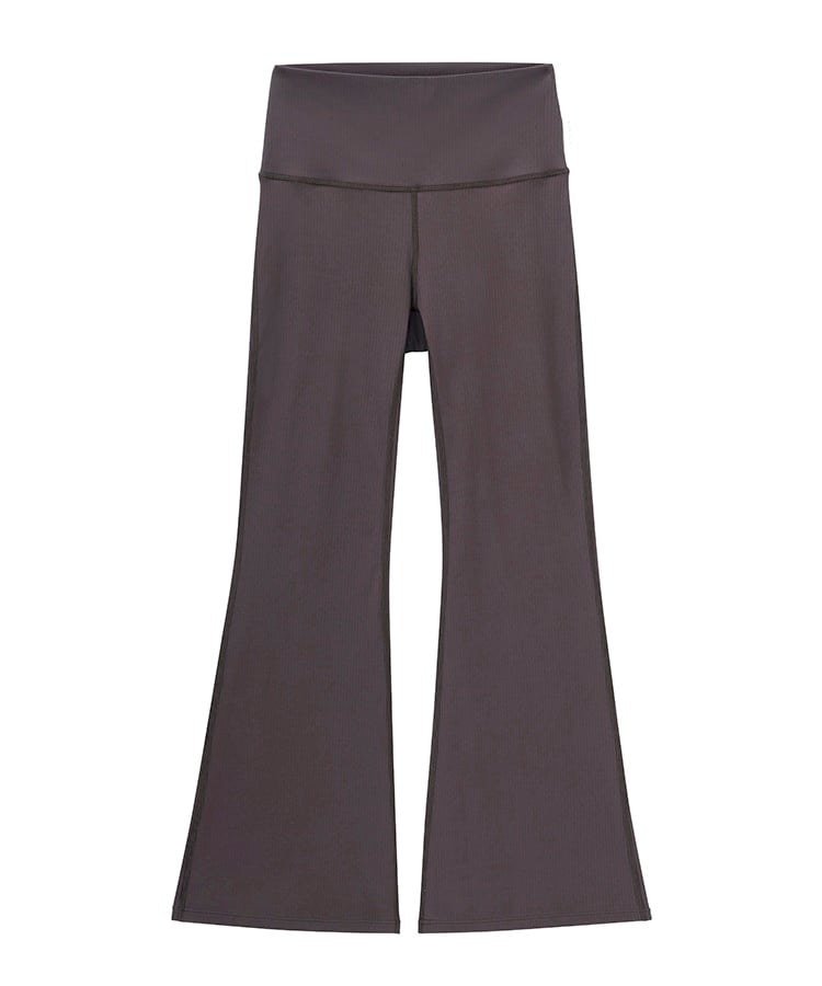 SUKALA】ベーシックリブフレアパンツ(XS・S・L・LLサイズ エスプレッソ